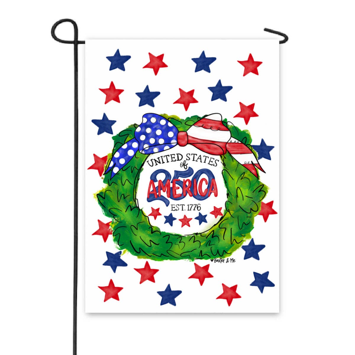 United States of America 250 Years Garden Flag