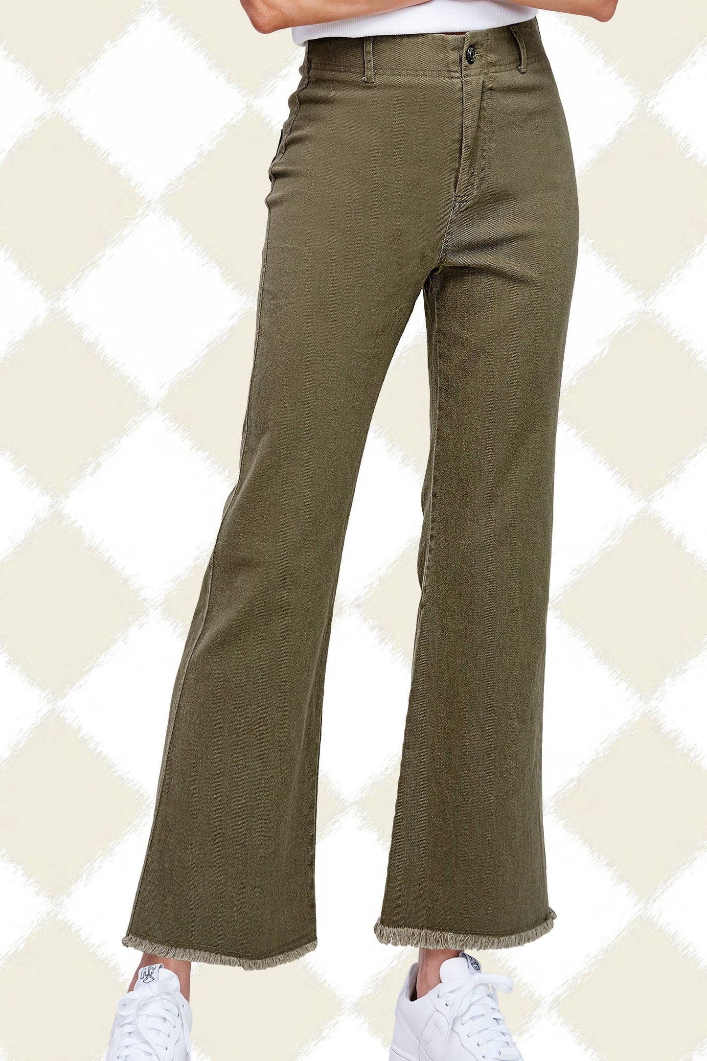La Miel Stretchy High Waisted Flare Pants