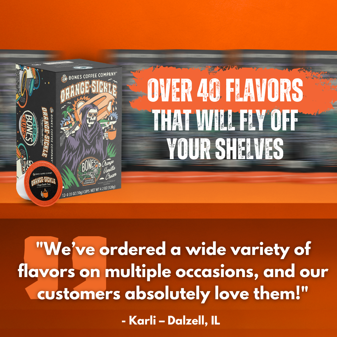 Bones Highland Grog Flavored Coffee Pods