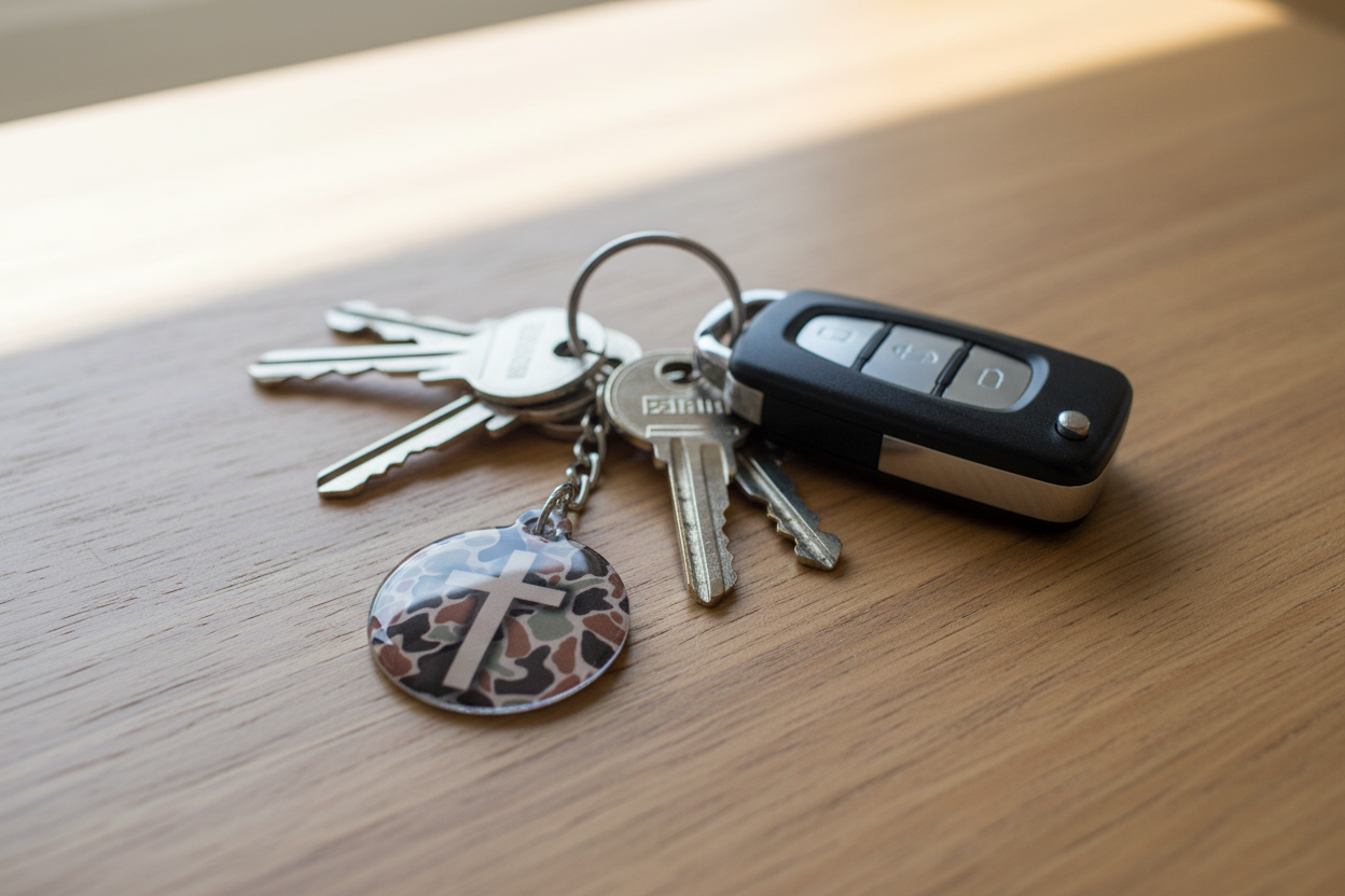 Tap To Pray Bible Verse Prayer Keychains