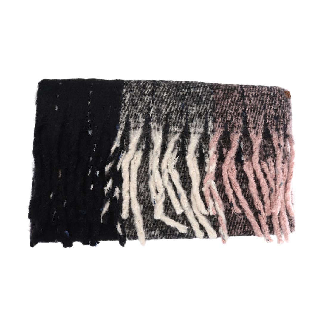 Multi Color Wide Stripe C.C Scarf