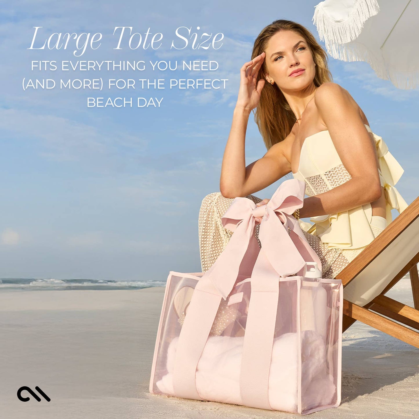 Case-Mate Special Edition Bow Beach Tote With Phone Pouch