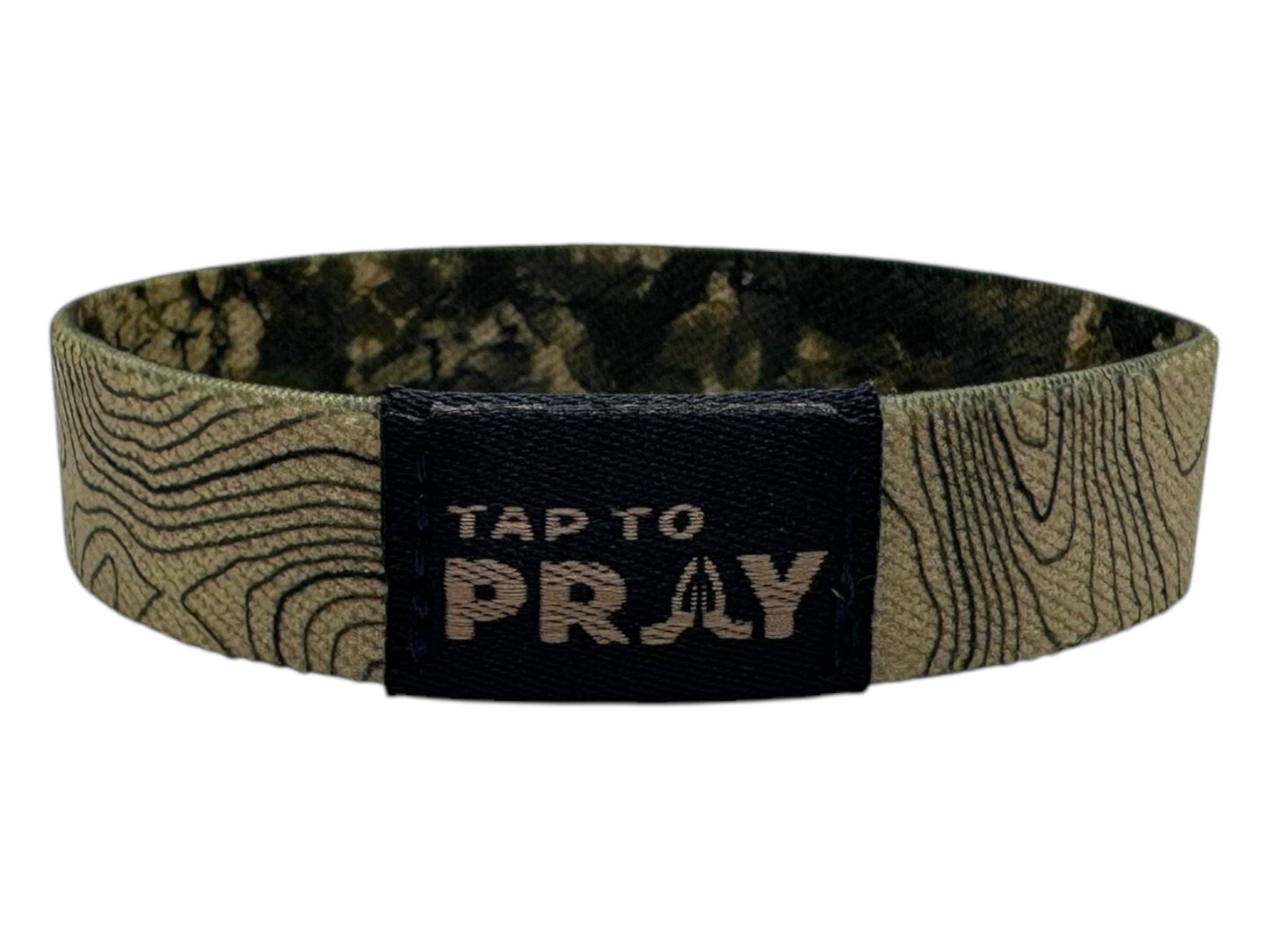 Valor Camo & Isaiah 6:8 Tap to Pray Wristband