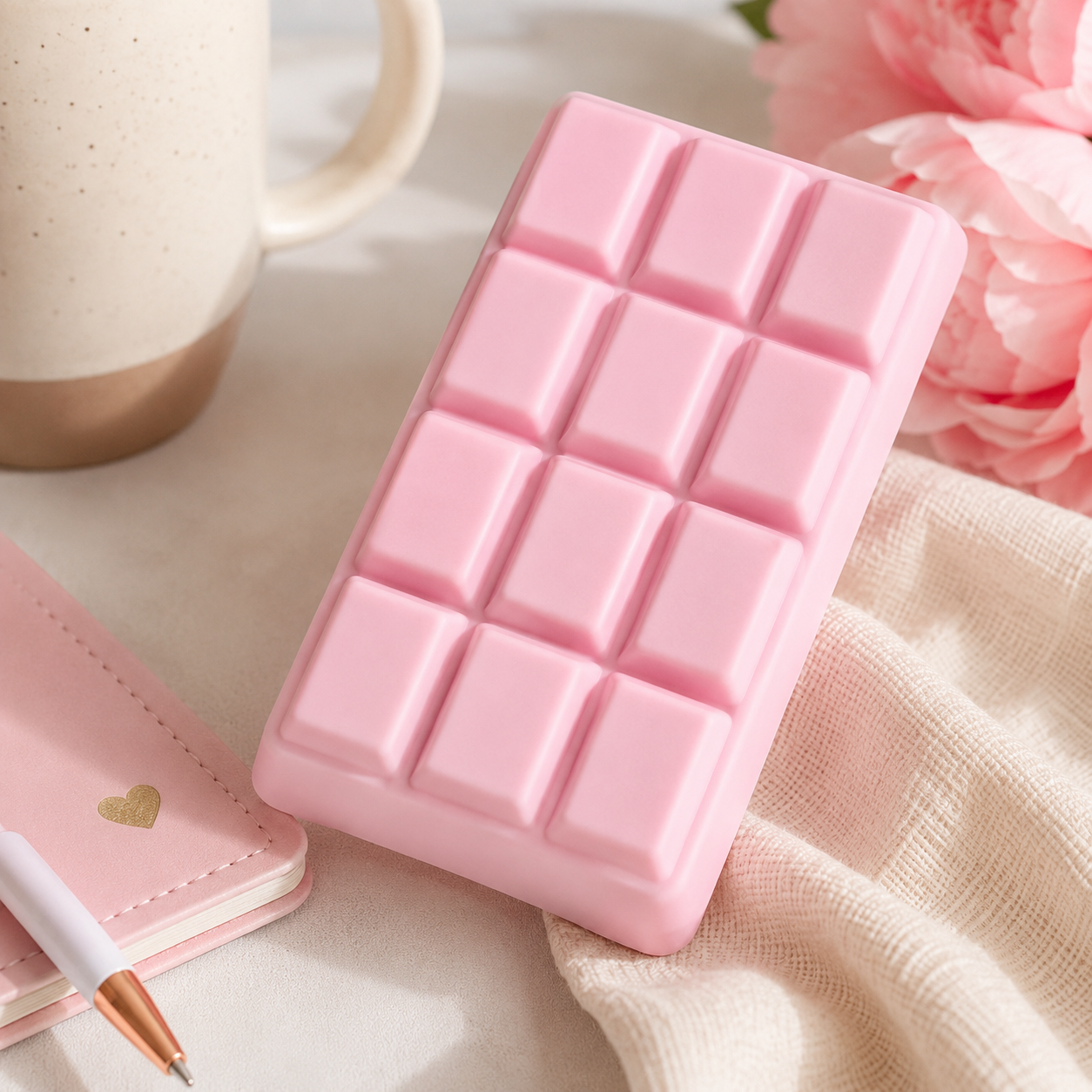 Pink Chocolate Bar Fidget Squishy
