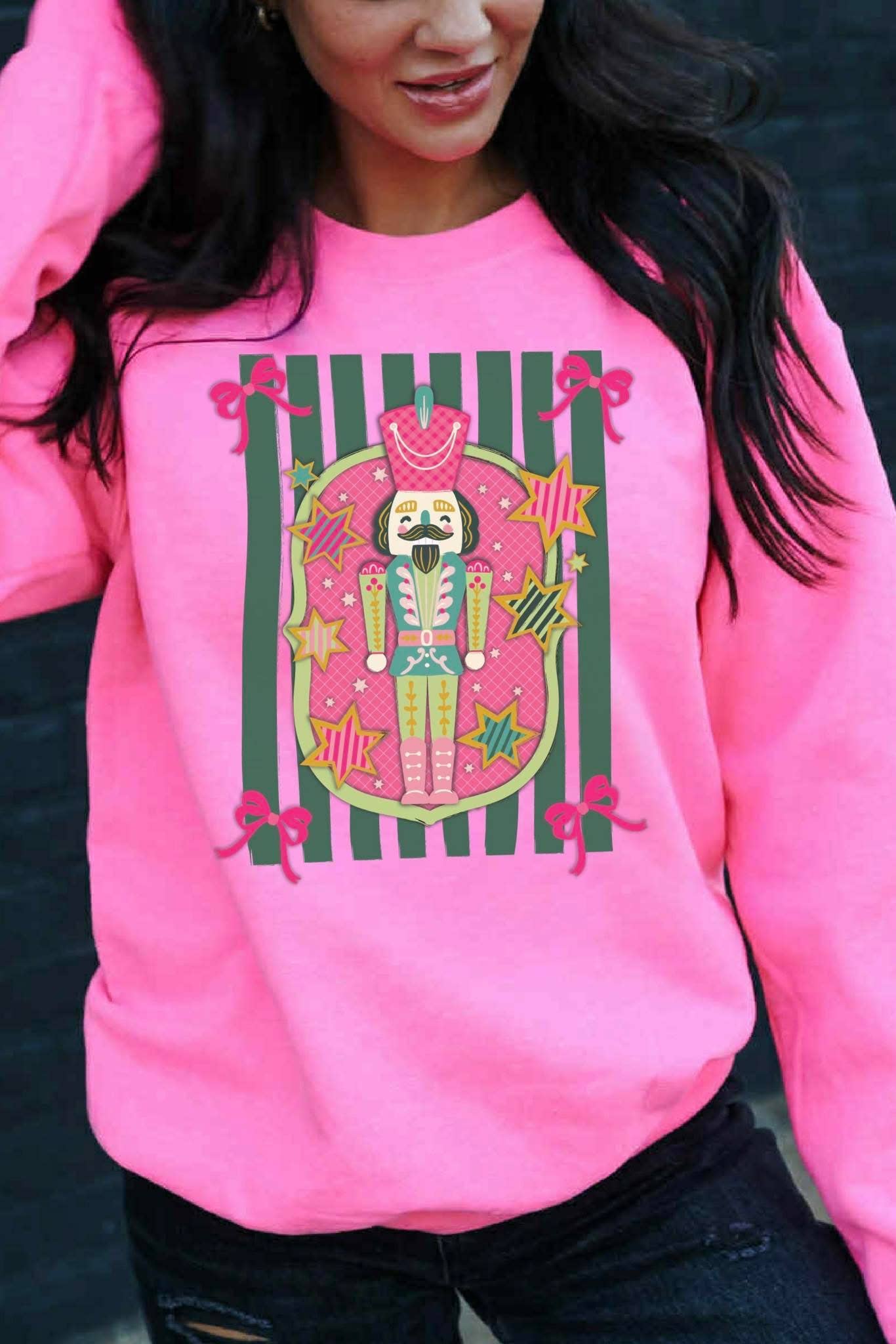 Pink Nutcracker Festive Sweatshirt