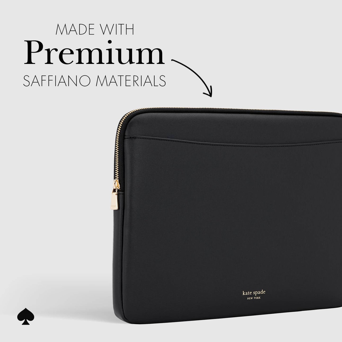 Kate Spade New York Laptop Sleeve 16" Black Saffiano
