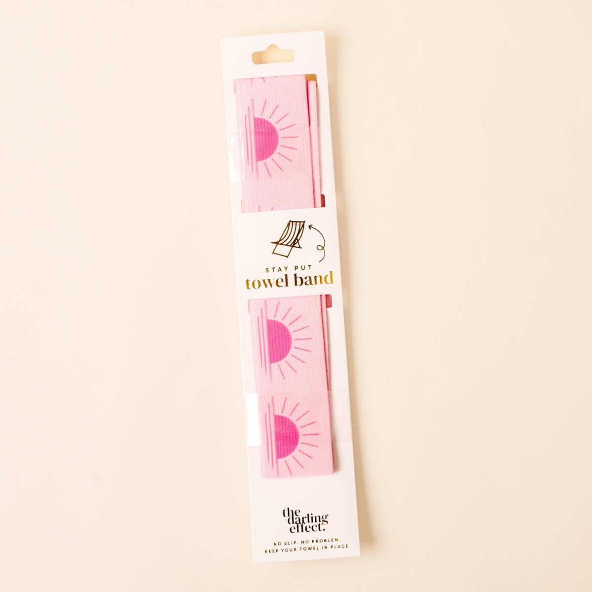 Darling Effect Stay Put Towel Band In Sunshine Pink