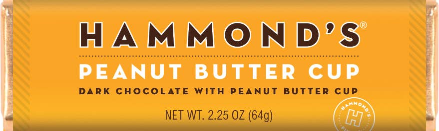 Hammonds Peanut Butter Cup Dark Chocolate Candy Bar
