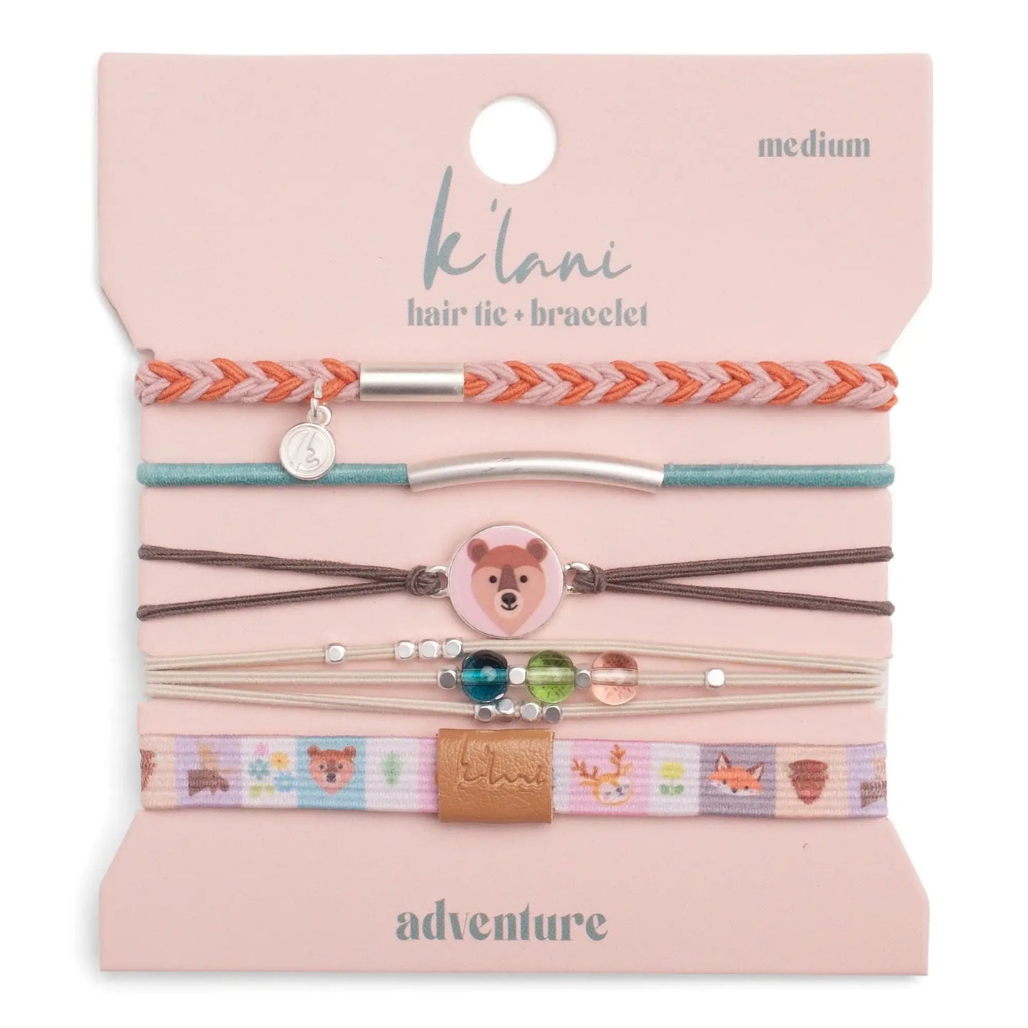 K'Lani Adventure Hair Tie & Bracelet Set