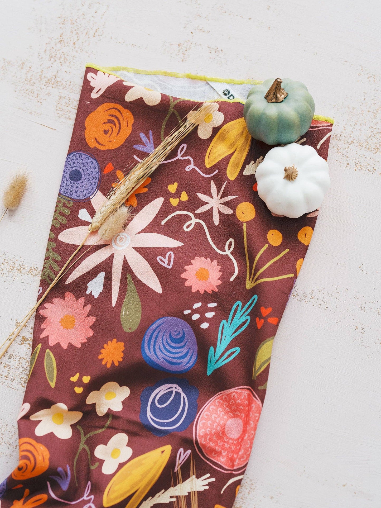 Fall Floral Flour Sack Towel