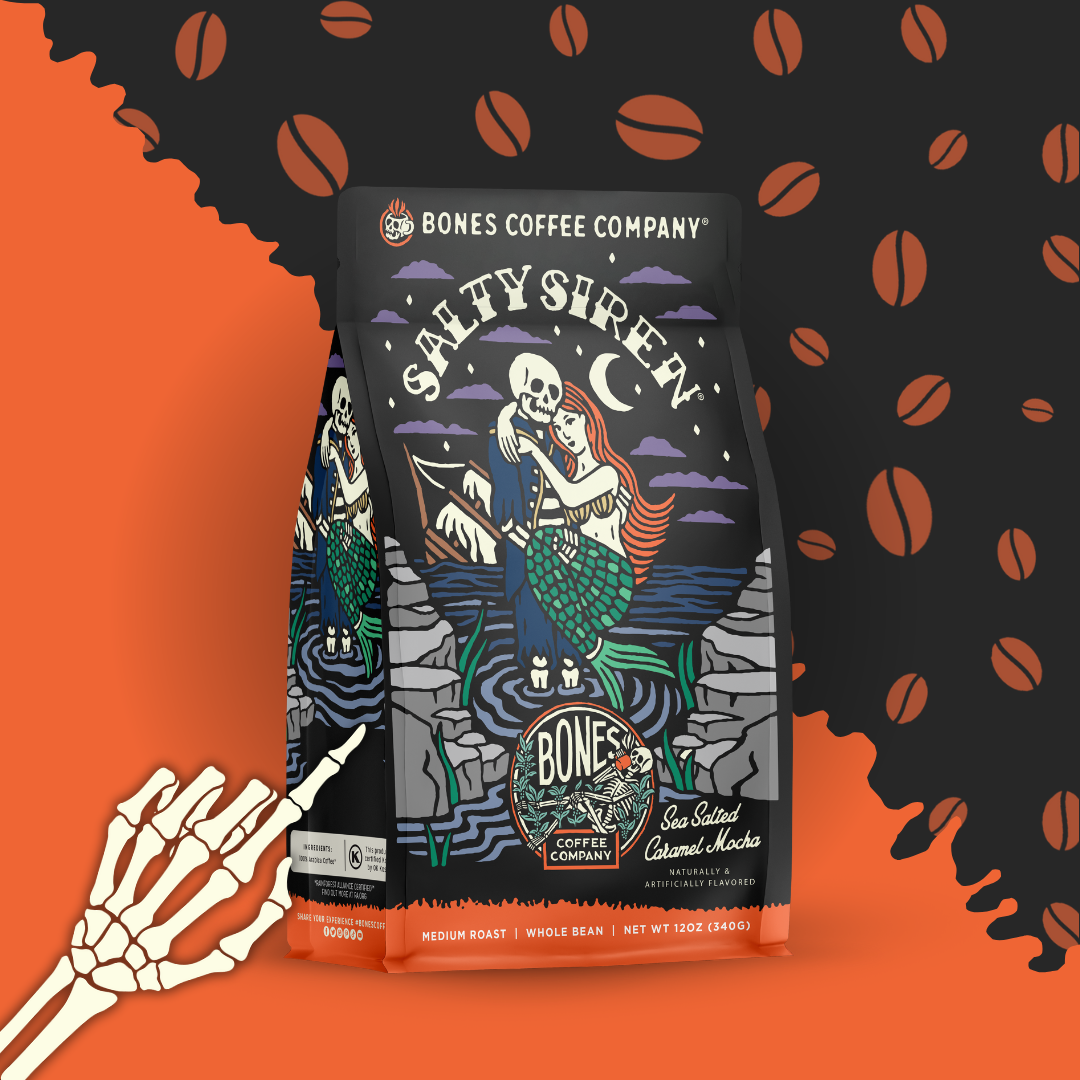 Bones Salty Siren Flavored Ground 12 oz Coffee