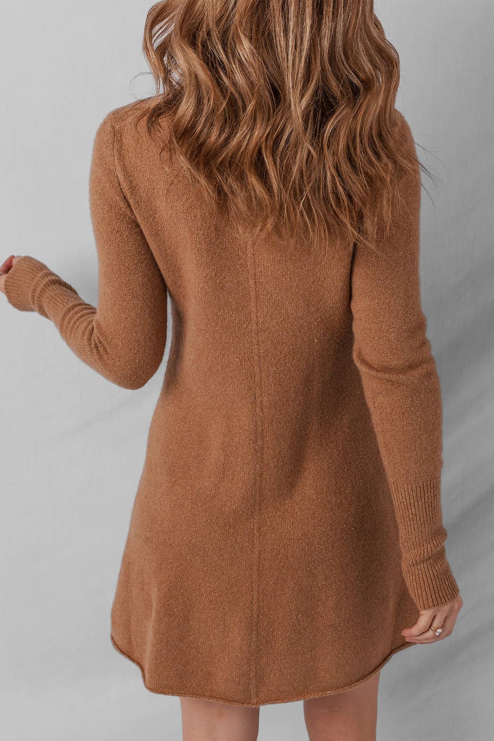 Ribbed Mini Sweater Dress