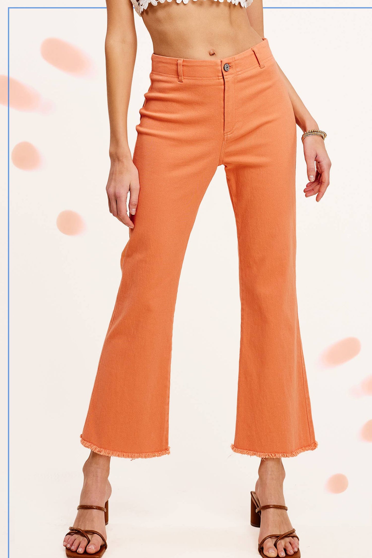 La Miel Stretchy High Waisted Flare Pants