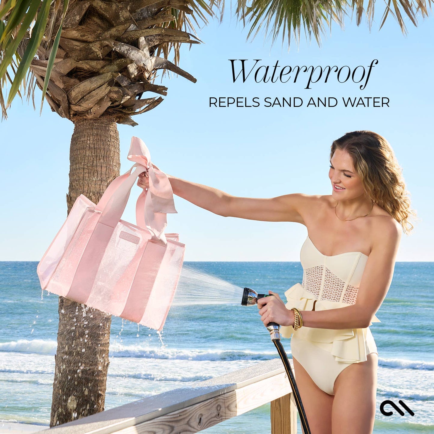 Case-Mate Special Edition Bow Beach Tote With Phone Pouch