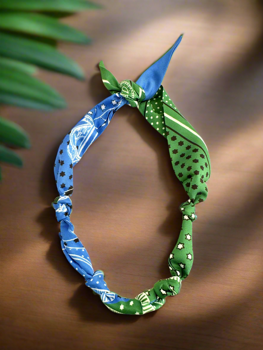 Gemelli Custom Carley Bandana Scarf Necklace with Lulu Heart