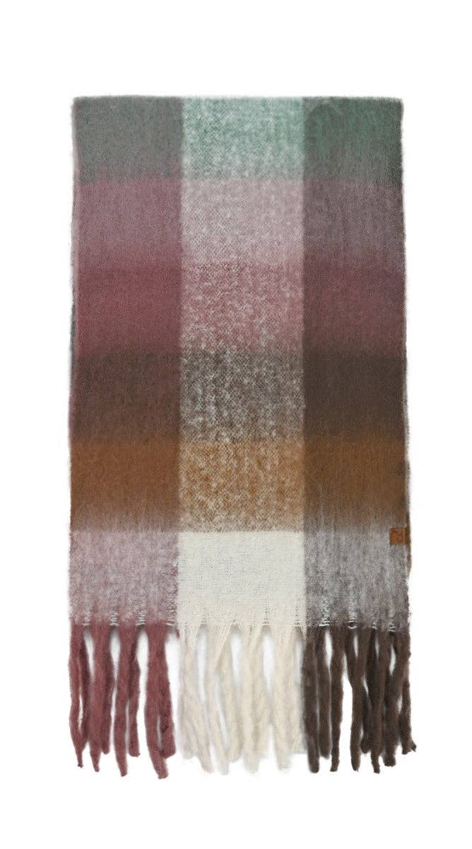 Multi Color Checkered C.C Scarf