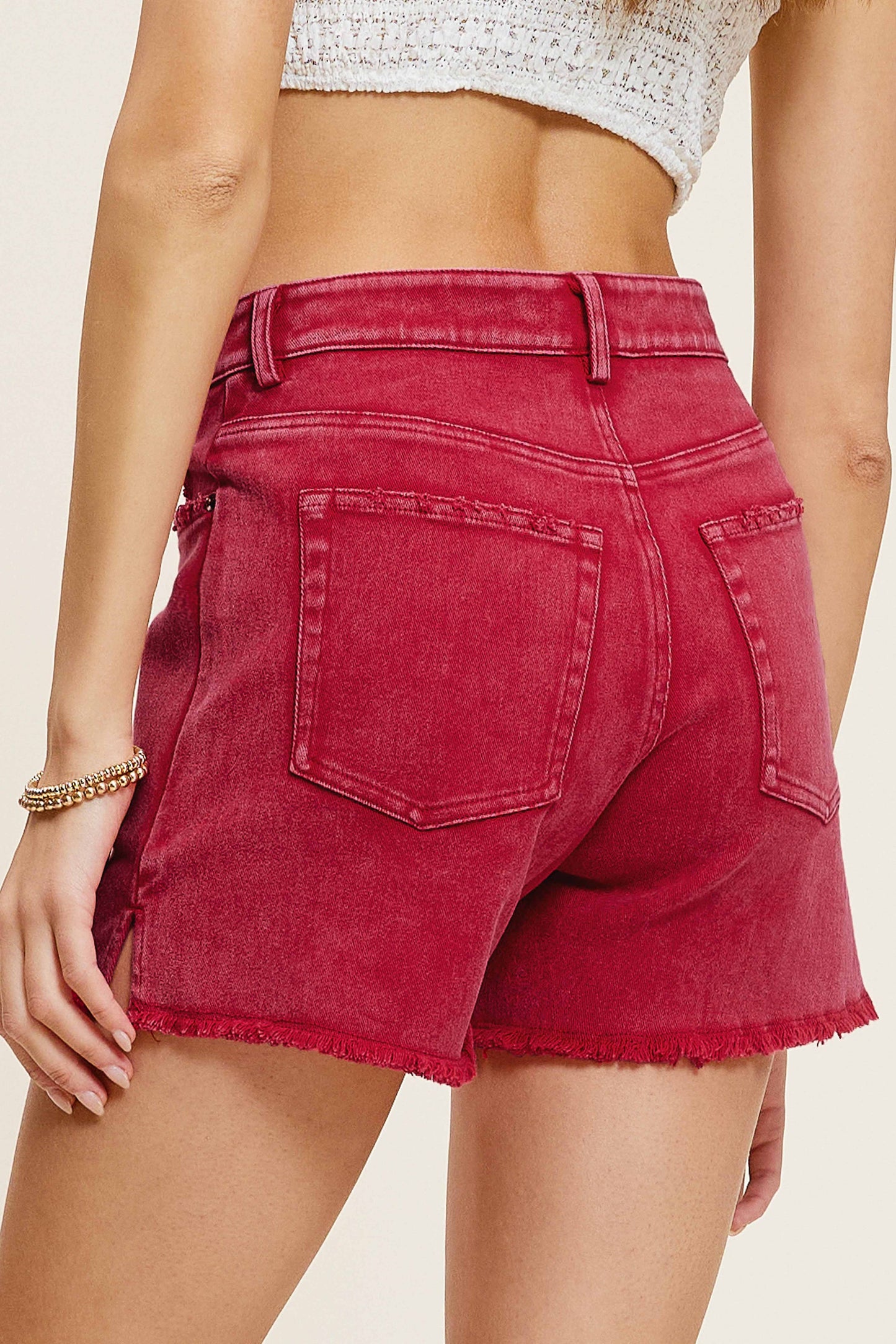 La Miel High Rise Mineral Washed Shorts
