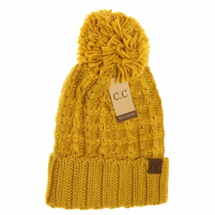 C.C Slipstitch Pom Beanie