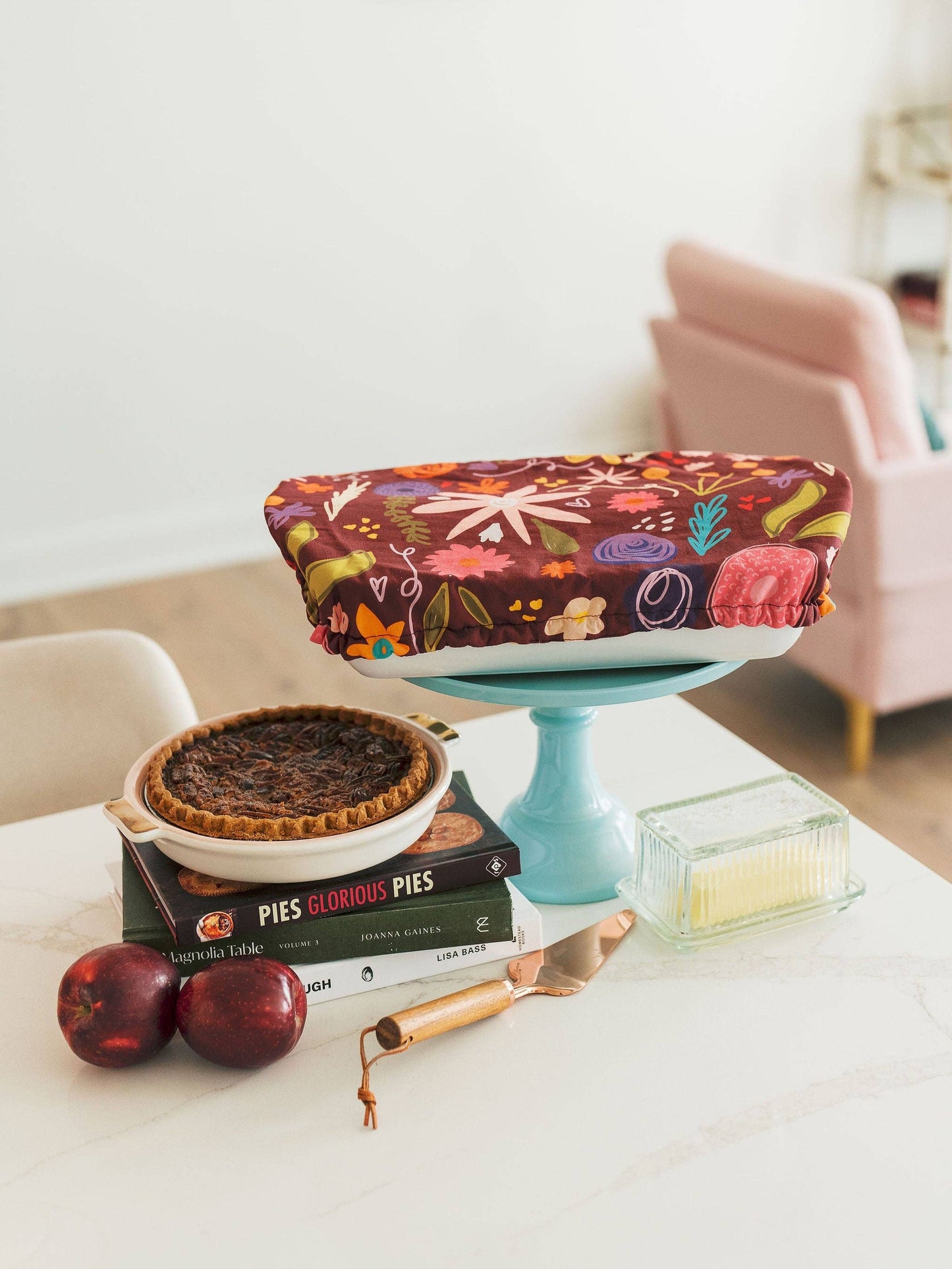 Fall Floral Baking Dish Cover 10x14
