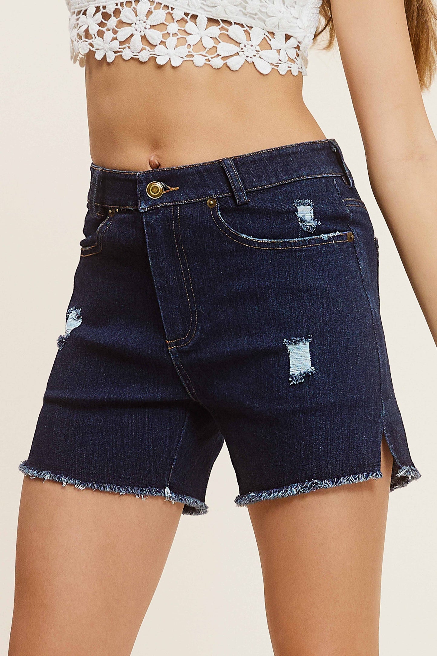 La Miel High Rise Mineral Washed Shorts