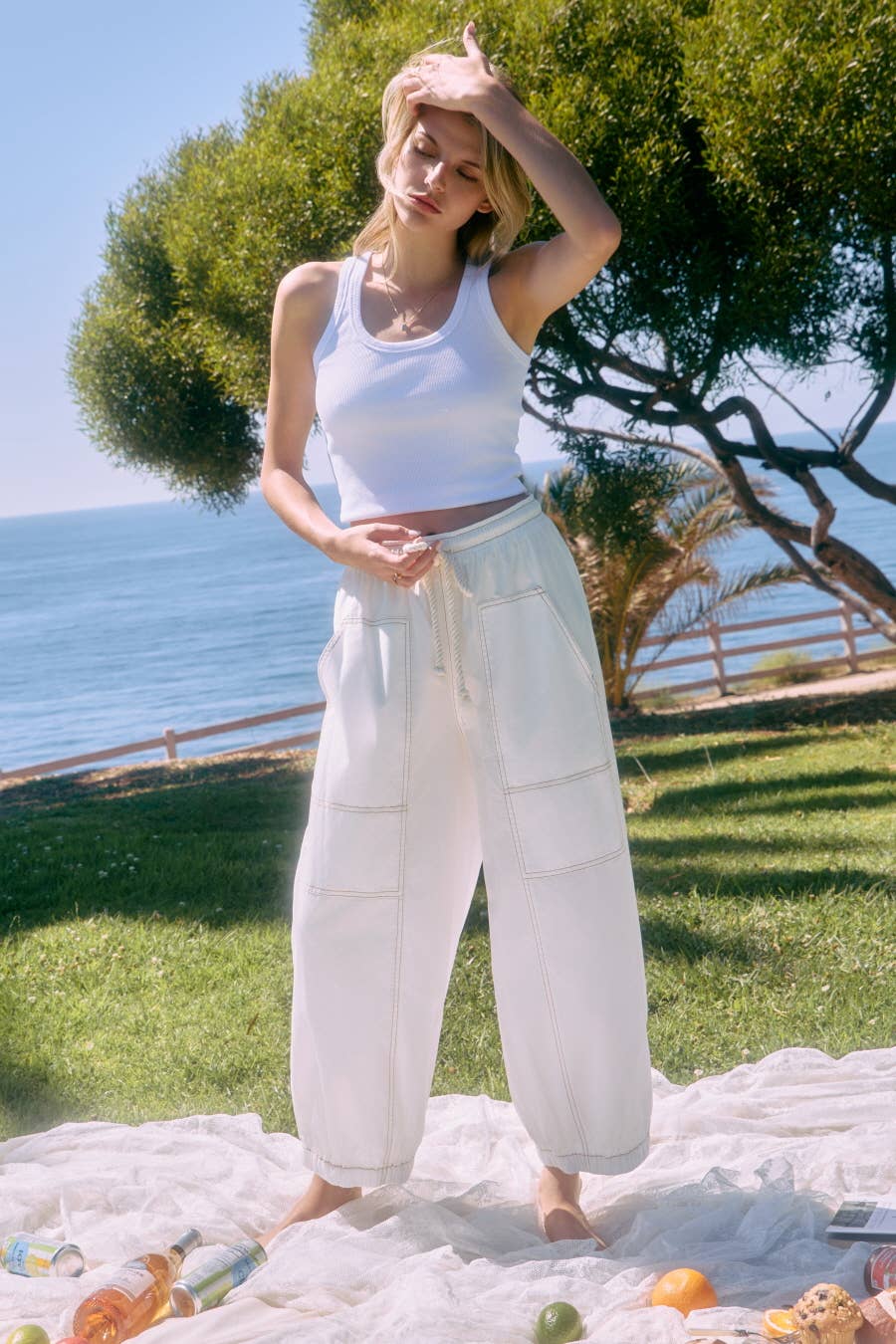 Oddi Balloon Cotton Pants