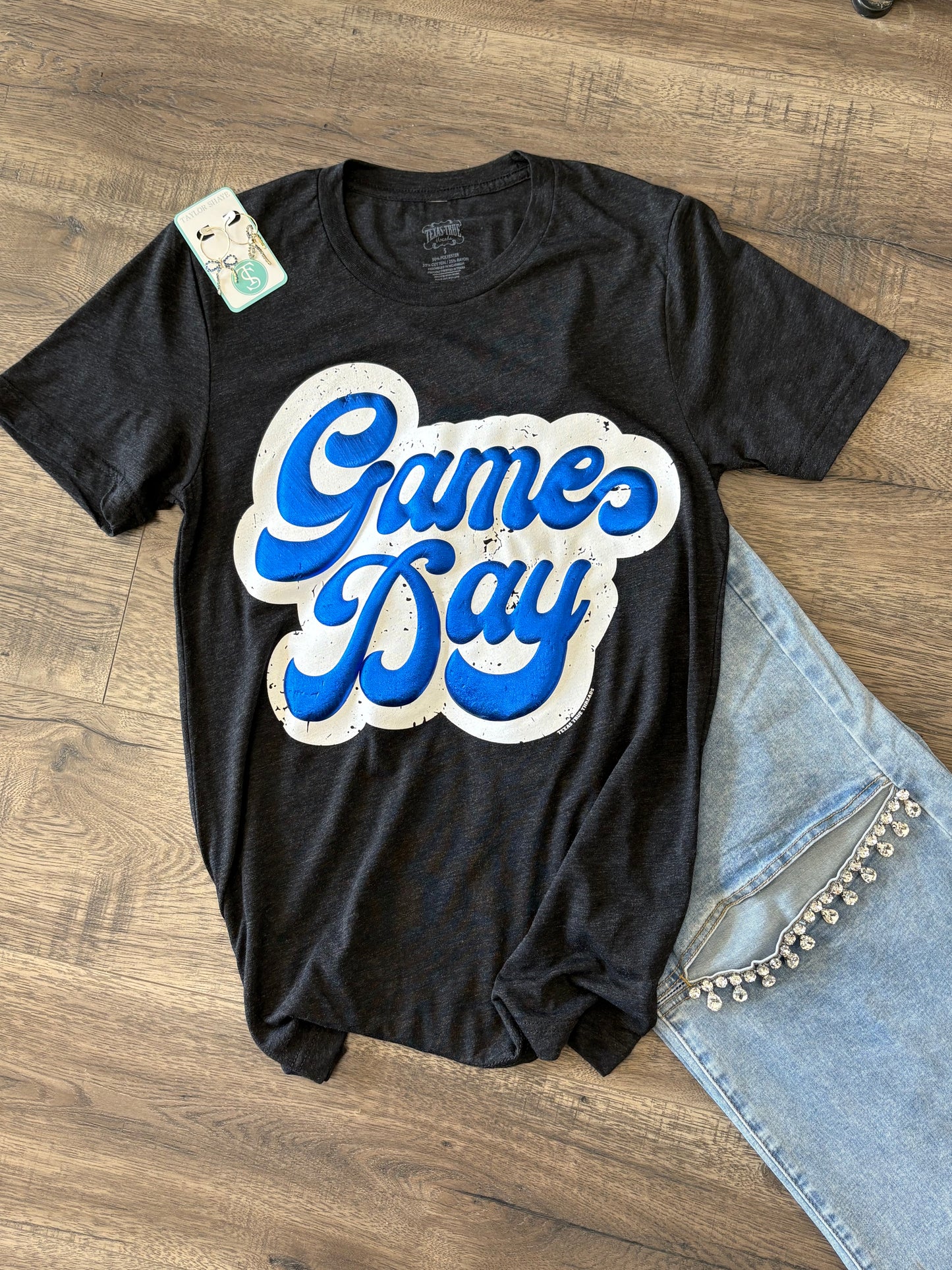 Big Game Day Retro in Metallic Puff Tee