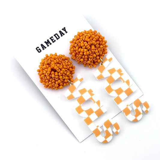 Tennessee Vols Checkered Earrings