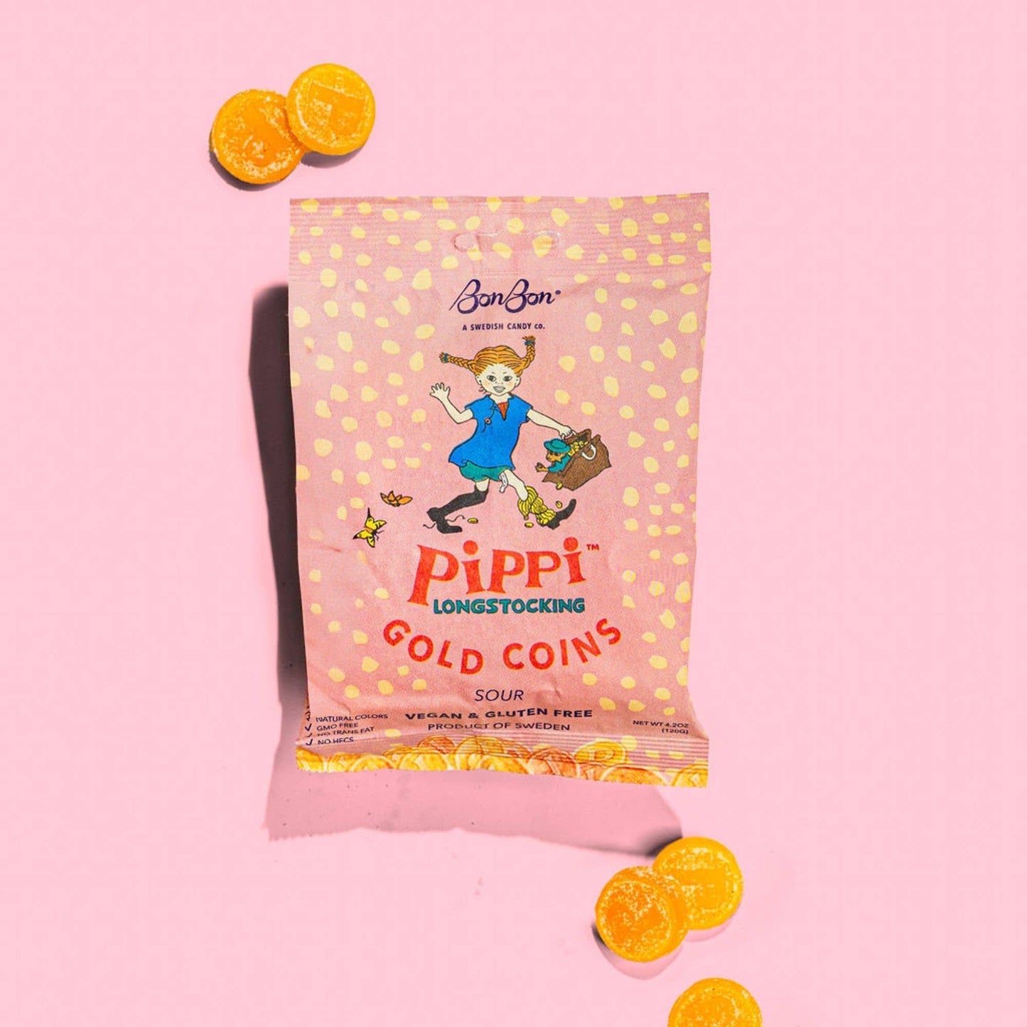 BonBon Pippi Longstocking Gold Coins Swedish Candy