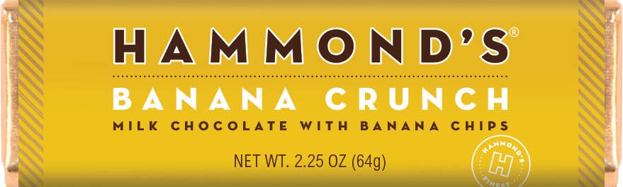 Hammond's Banana Crunch Milk Chocolate Bar
