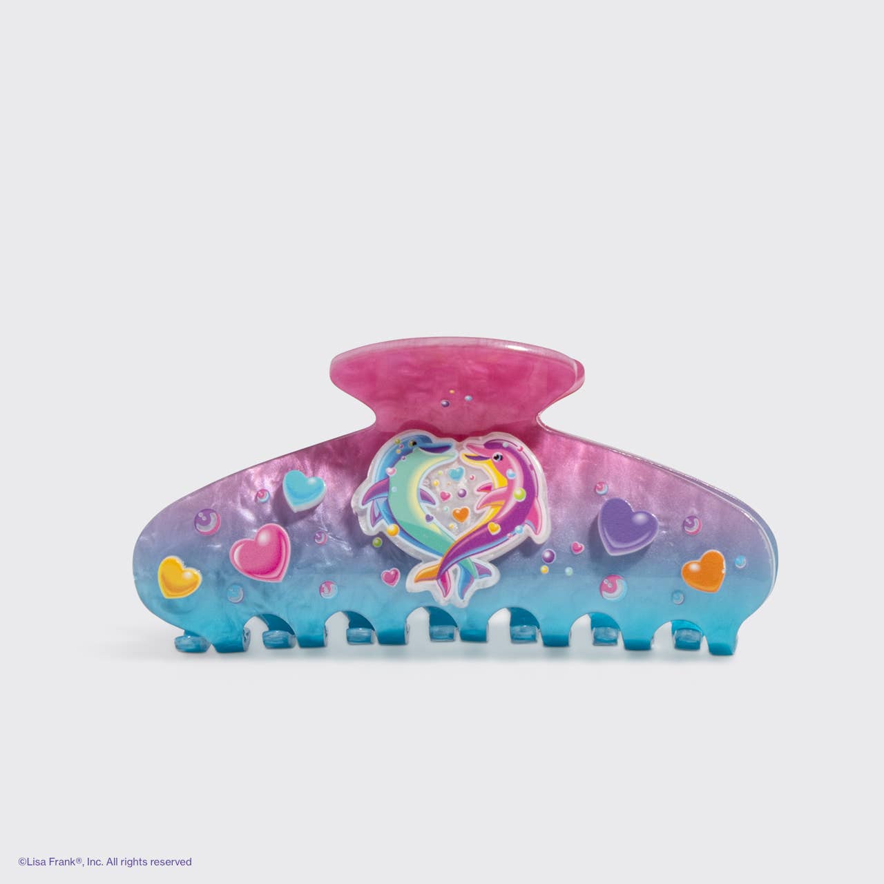 Lisa Frank x Kitsch Glitter Claw Clip in Dancing Dolphins