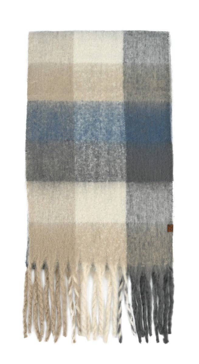 Multi Color Checkered C.C Scarf