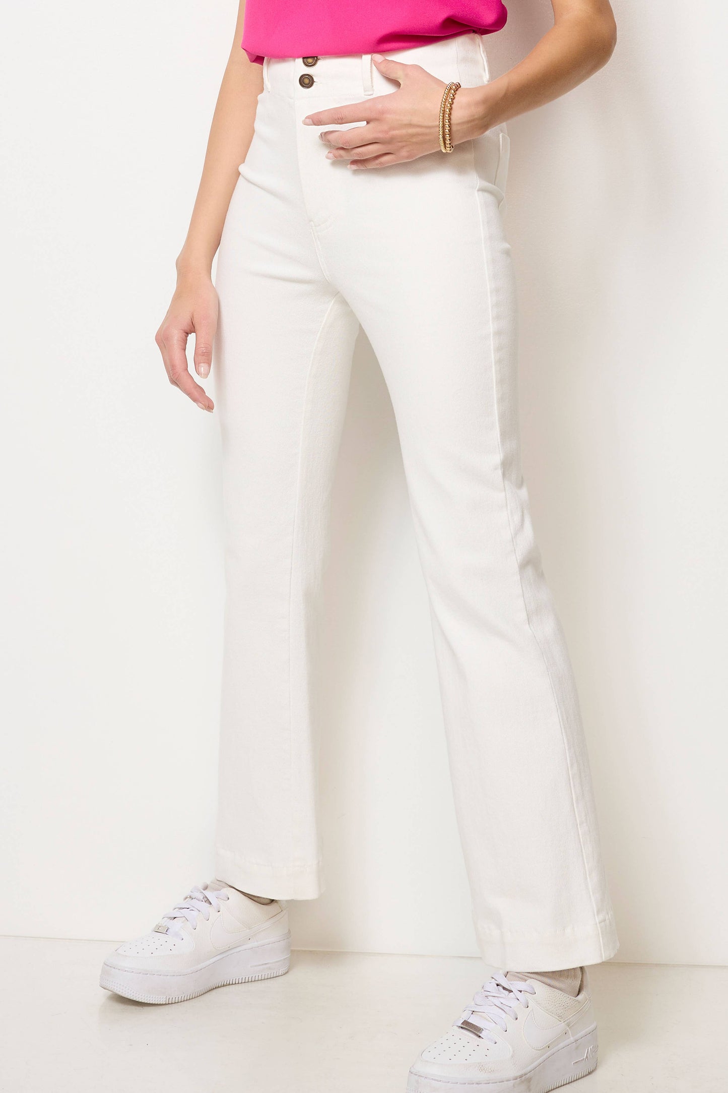 Soft Washed Stretchy High Waisted Wide Flare Pants