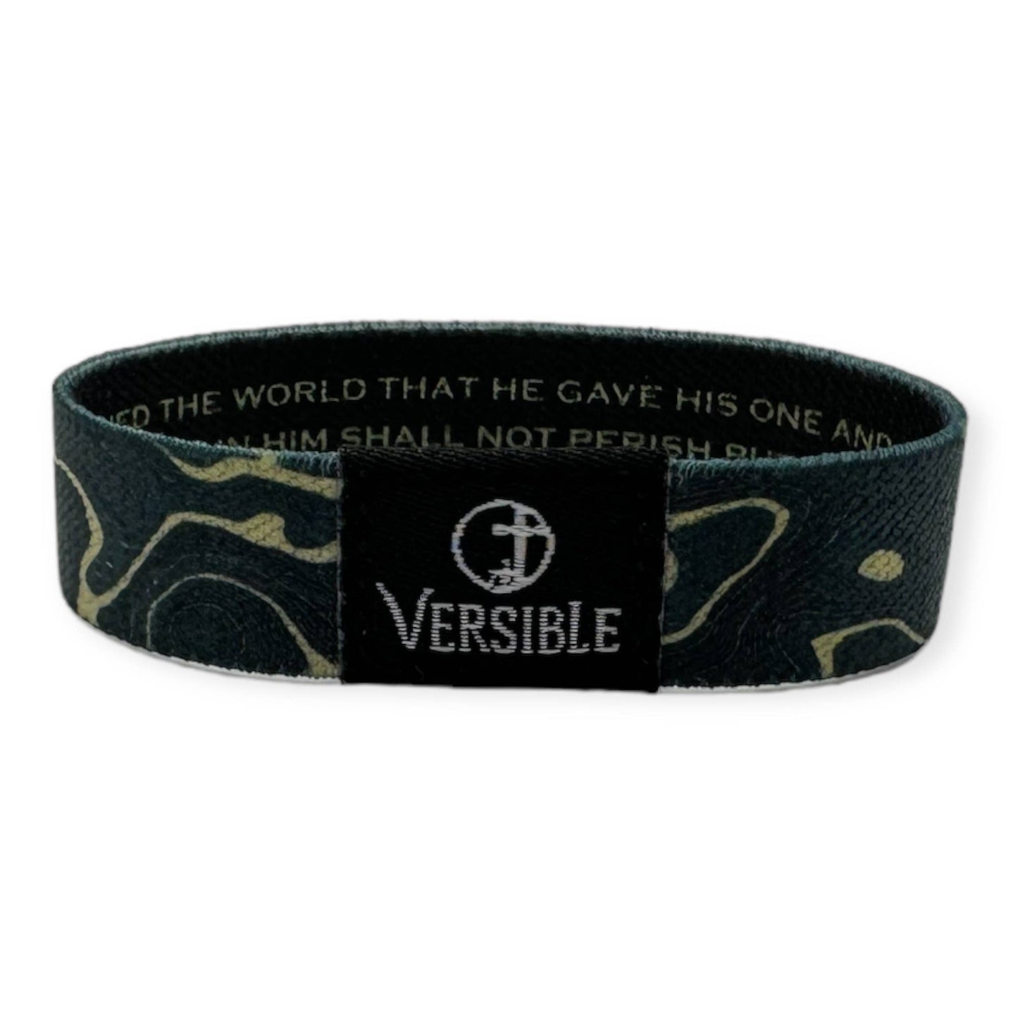 Gold Vein Versible / John 3:16 Wristband