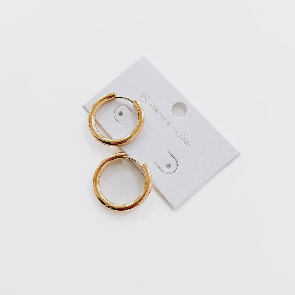 Sweetheart Hoop Waterproof Earrings