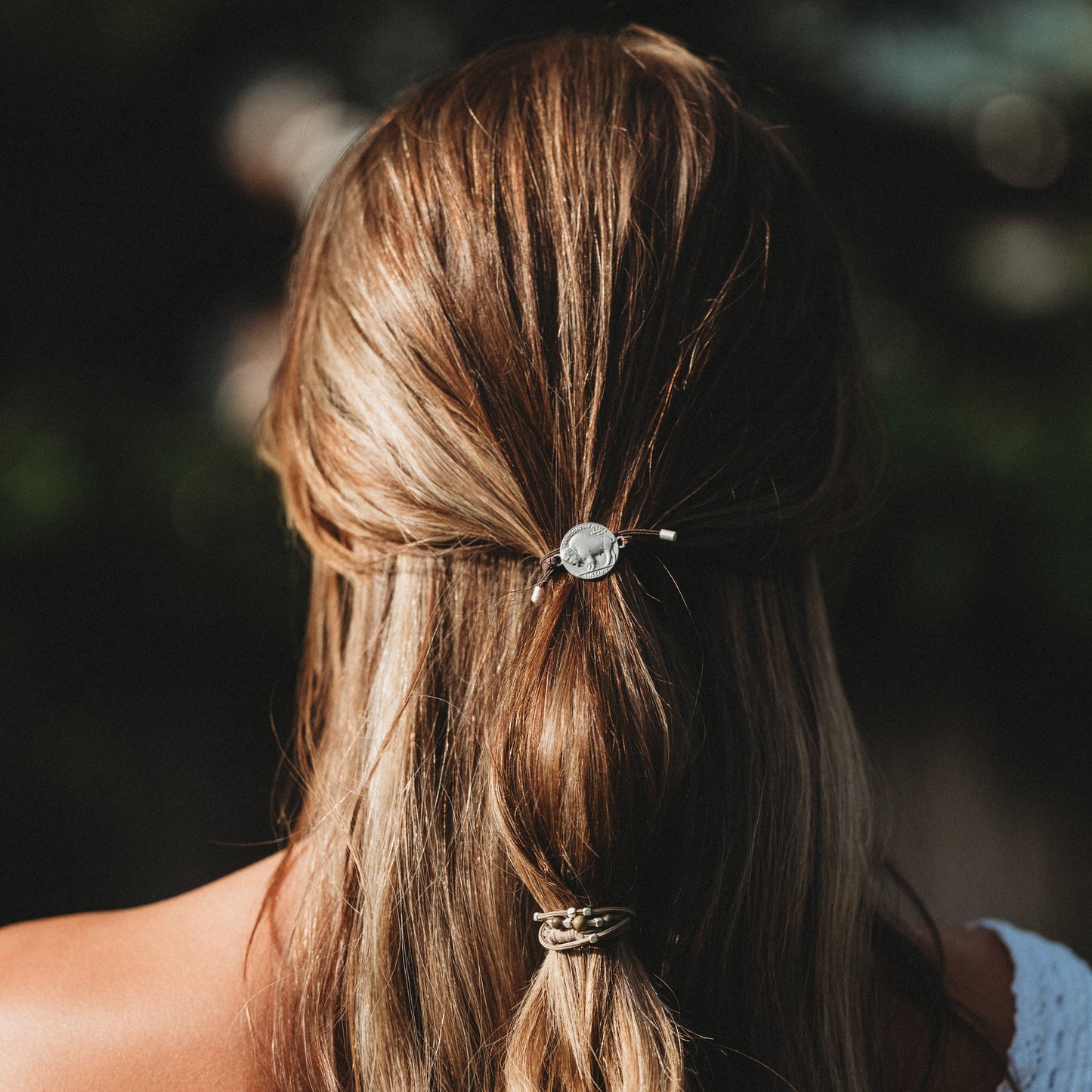 K'Lani "Roam" Earthy Buffalo Hair Tie Bracelets