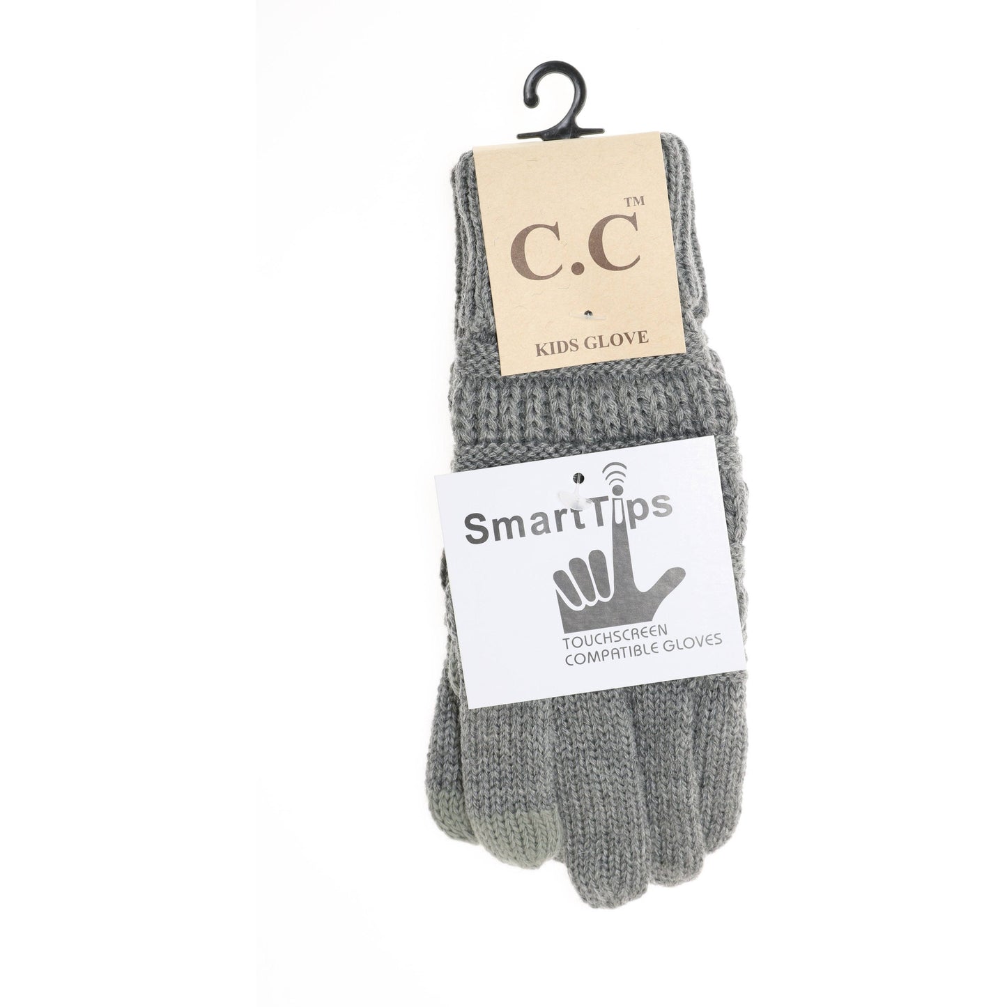 KIDS Solid Cable Knit CC Gloves