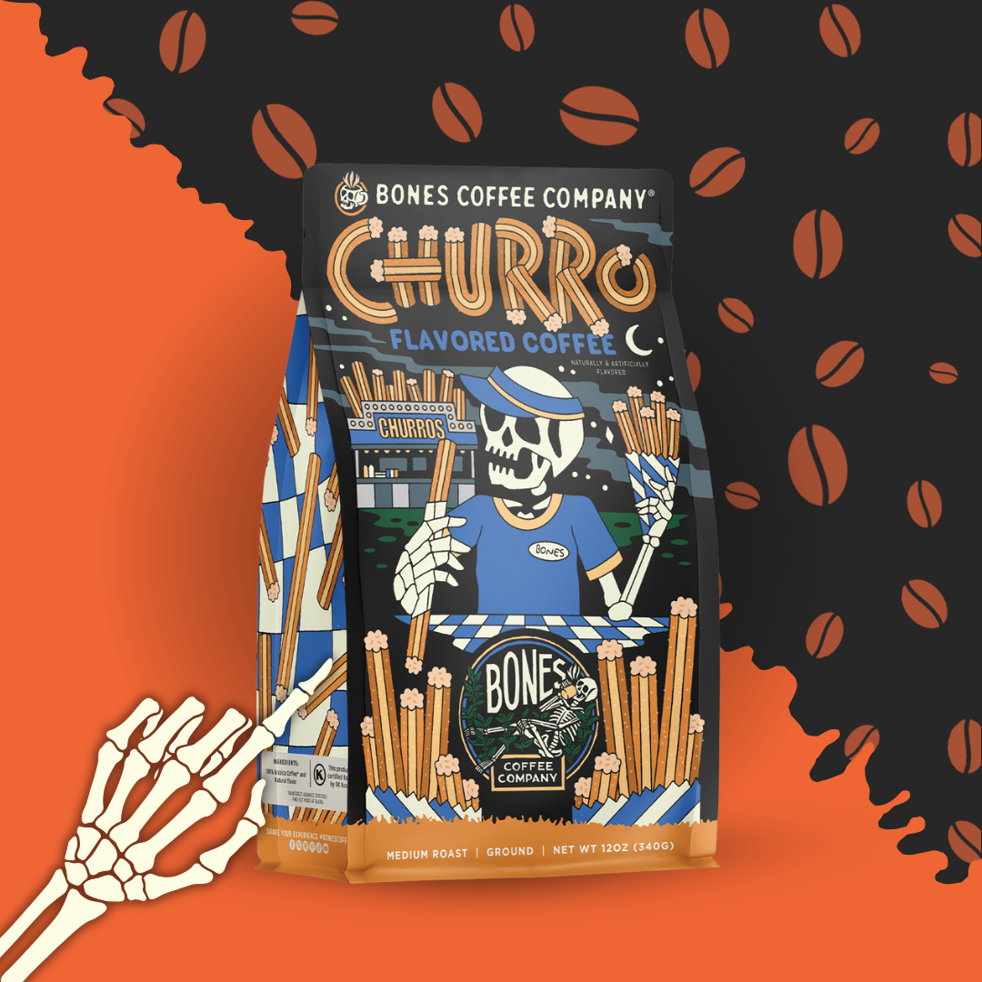 Bones Churro Ground 12oz Coffee