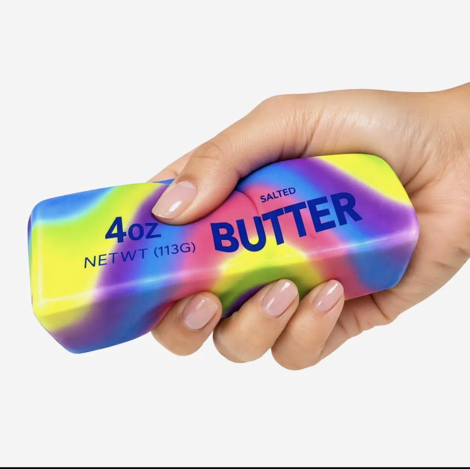 Viral Rainbow Butter Squishy Stress Toy