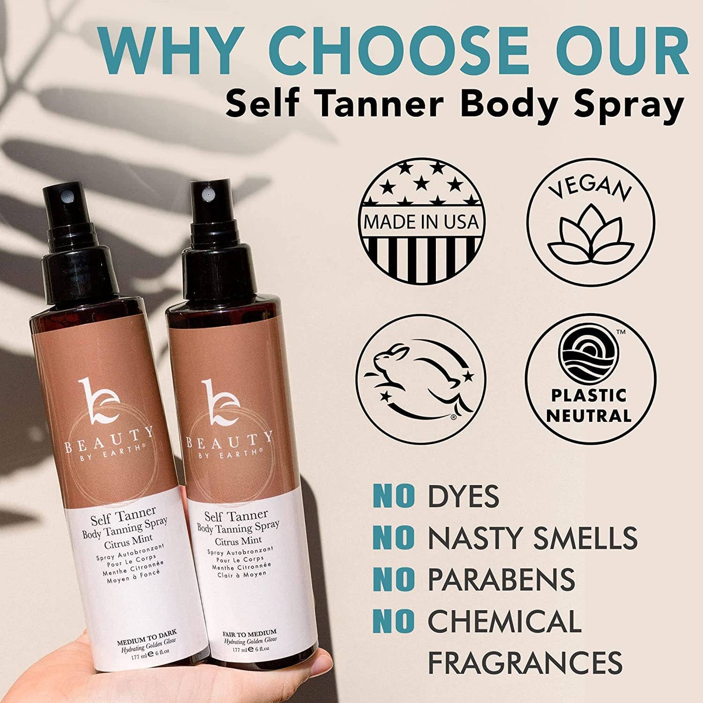 Beauty by Earth Self Tanner Body Spray