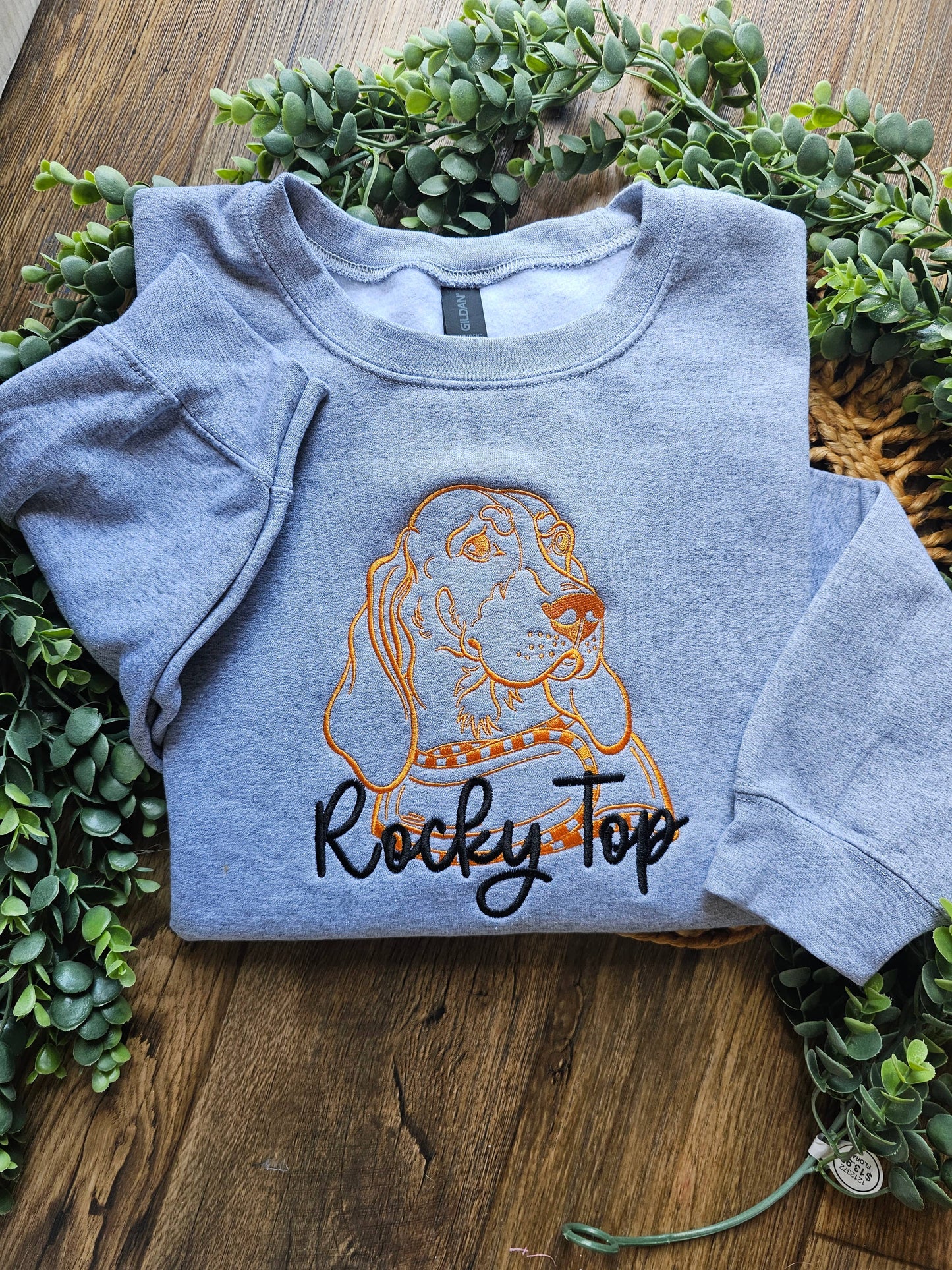 Embroidered Rocky Top Tennessee Smokey Sweatshirt