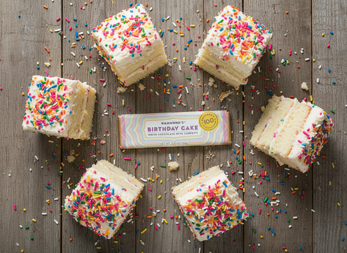 Hammond's Birthday Cake White Chocolate Bar
