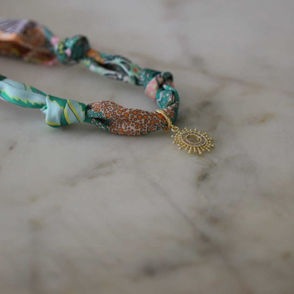 Golden Dawn Scarf Necklace