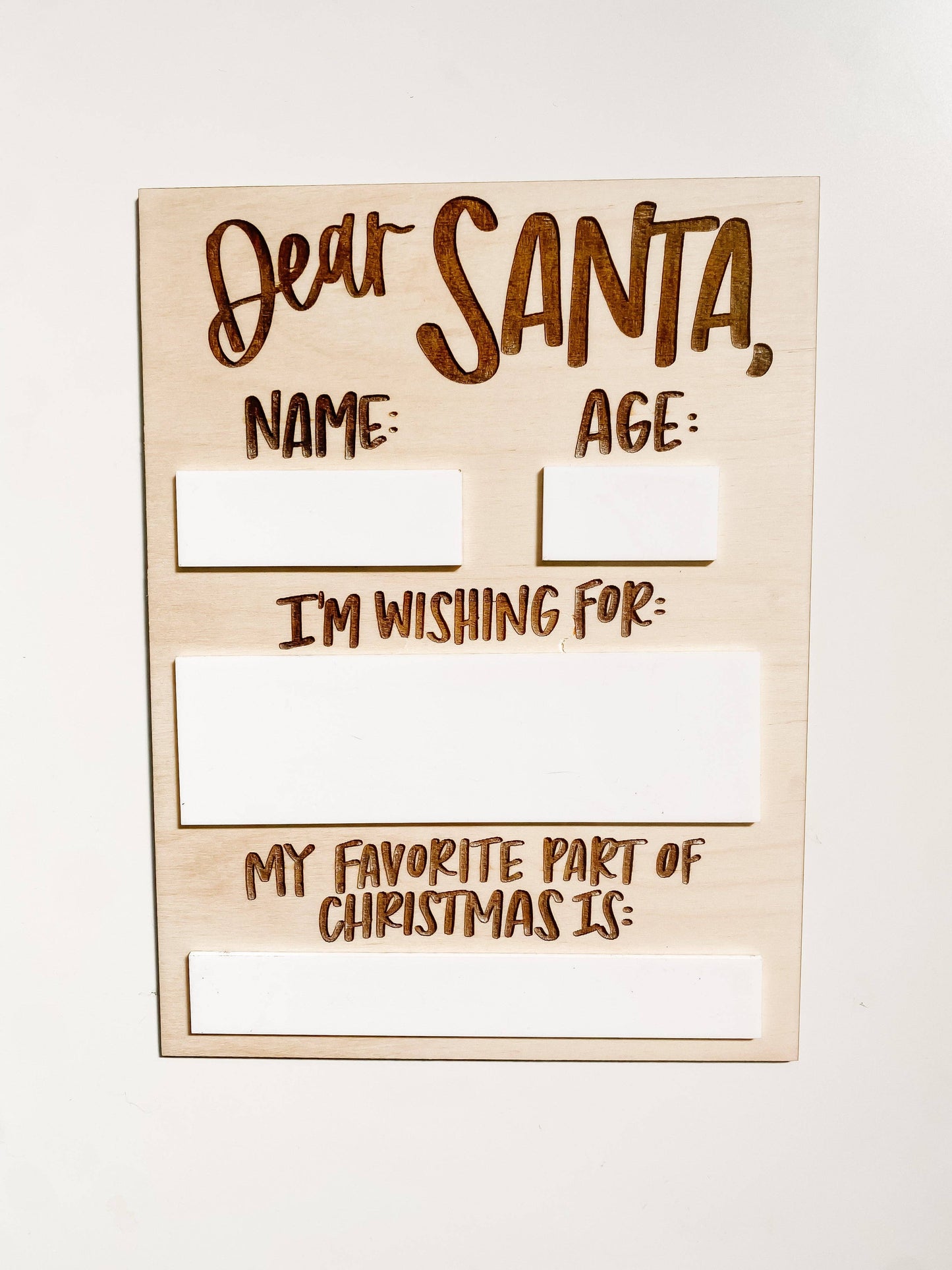 Goldie Letter Co Santa Wishes Sign