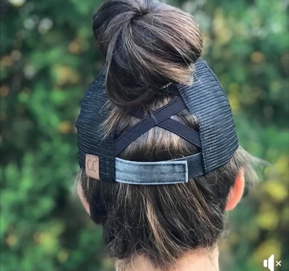 Classic C.C Criss Cross High Pony Ball Cap