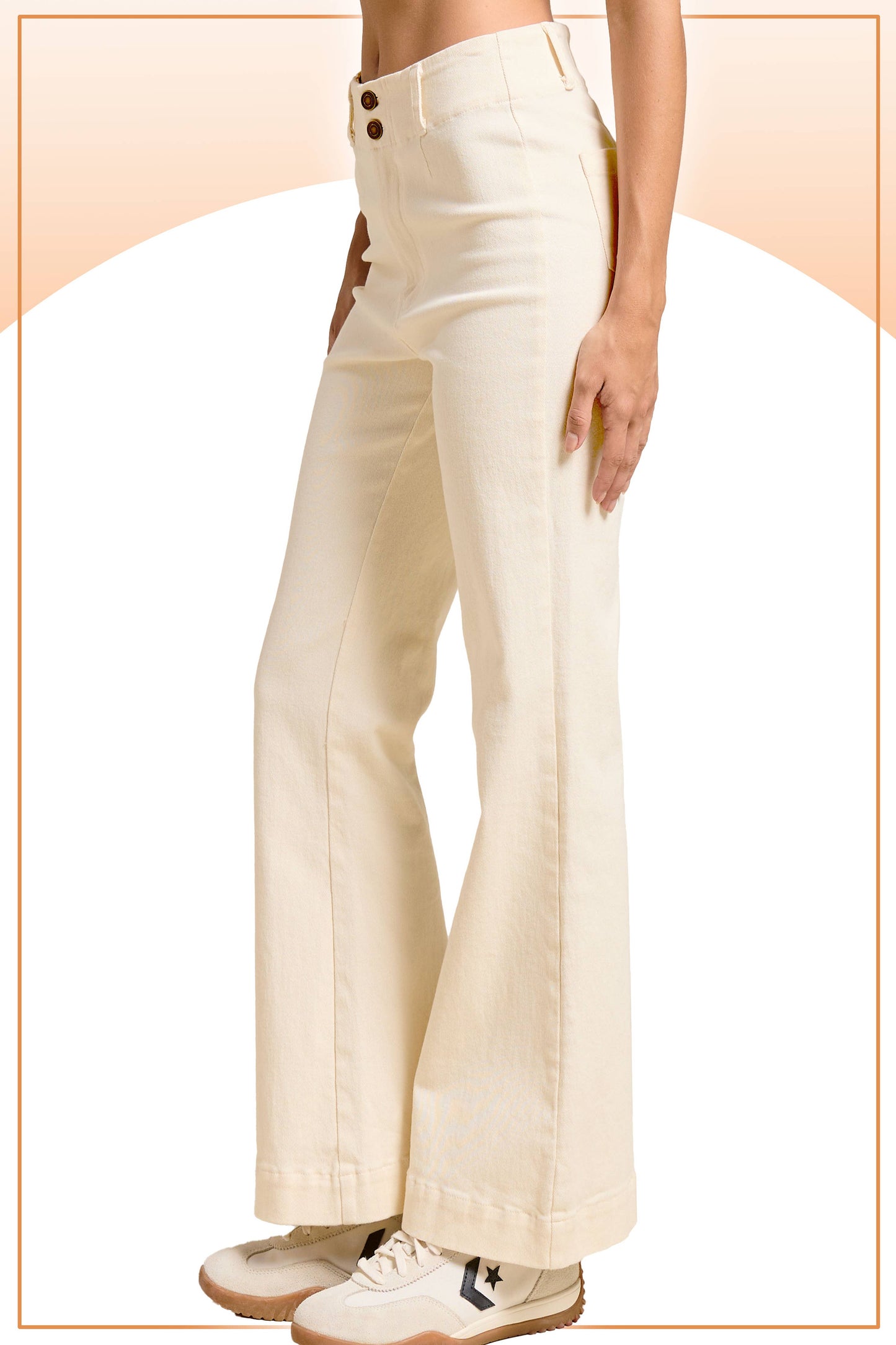 La Miel Stretchy High Waisted Flare Pants