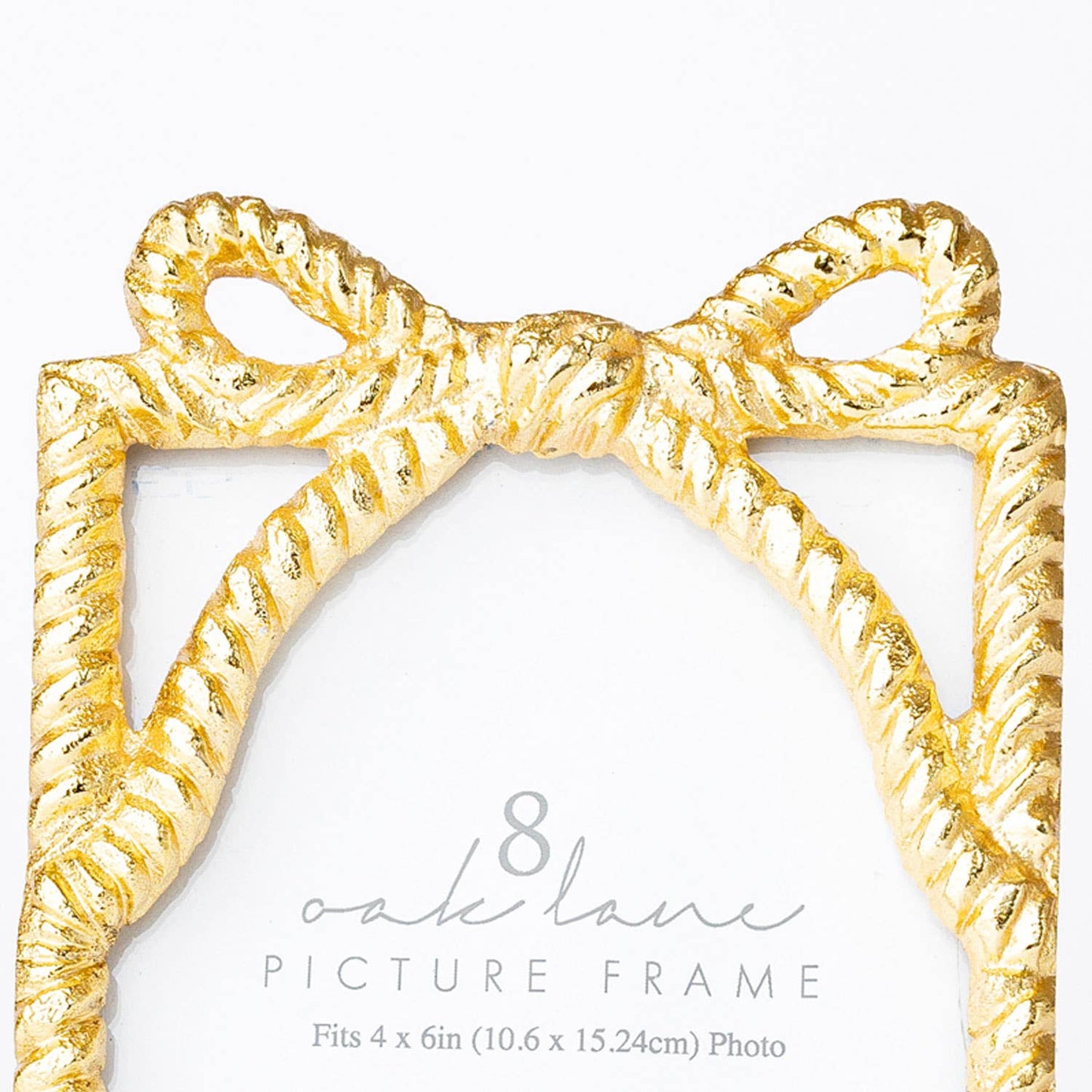 Gold Bow Picture Frame 4x6 – Decorative Ribbon Frame for Photos