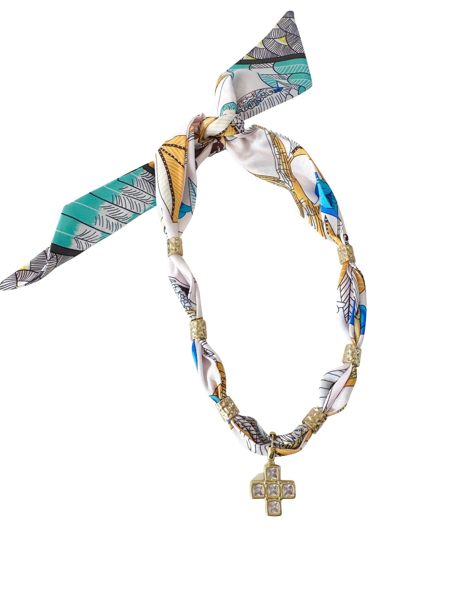 Figi Scarf with Charm Necklace