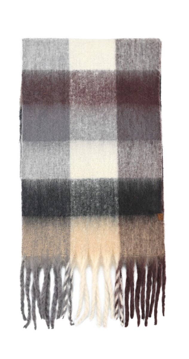 Multi Color Checkered C.C Scarf