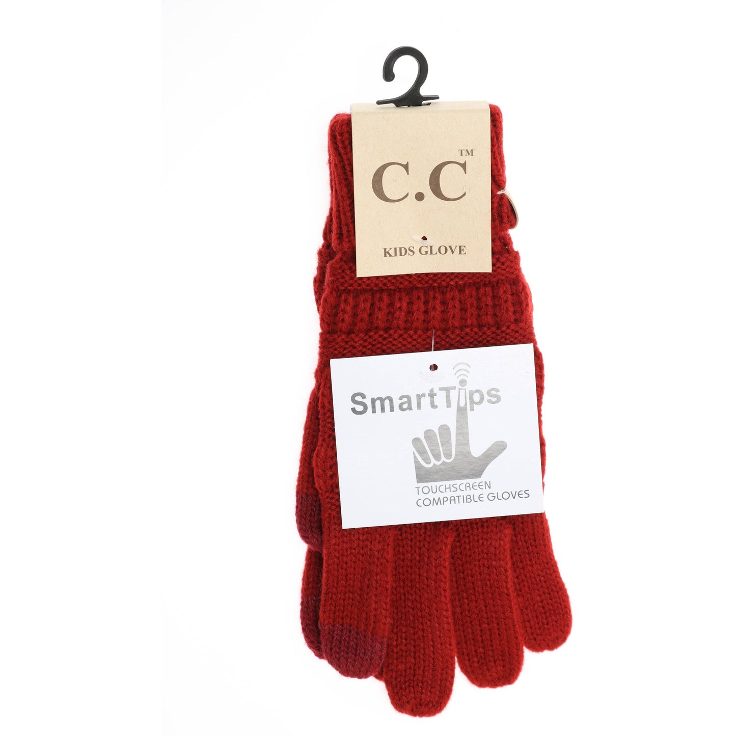 KIDS Solid Cable Knit CC Gloves