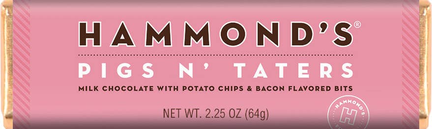Hammonds Pigs N' Taters Milk Chocolate Candy Bar